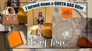 I TURNED DOWN A QUOTA BAG OFFER | HERMES STORY TIME + SHOPPING VLOG |ℳ𝒶𝒹𝒶𝓂 ℳ.ℳ 𝒮𝓉𝓎𝓁ℯ𝒾𝒸ℴ𝓃♛