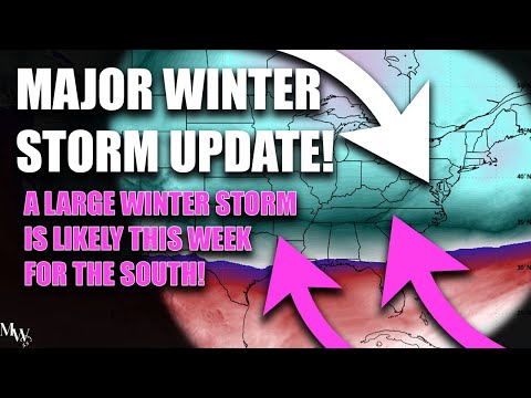 Major Winter Storm Update! A Large & Complex Winter Storm Is Likely For The South This Week!