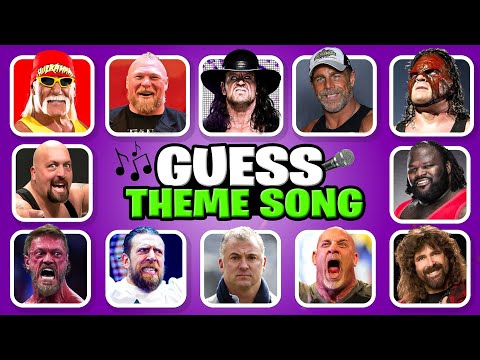 Guess the Old and Retired WWE Superstars by Their Theme Songs 🎵✅🔊