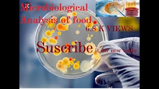 How to make Microbiological analysis of food - Method of testing