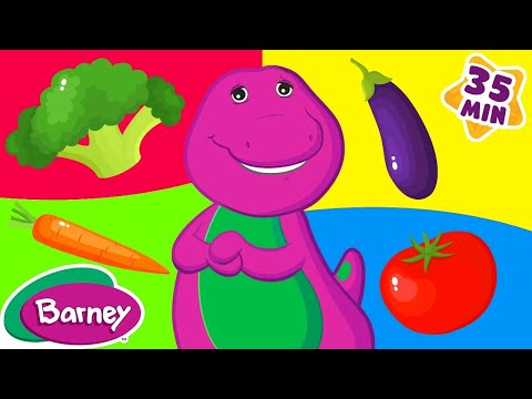 Yes Yes Vegetable Song + More Sing Along Songs for Kids | Barney the Dinosaur | 9 Story Kids