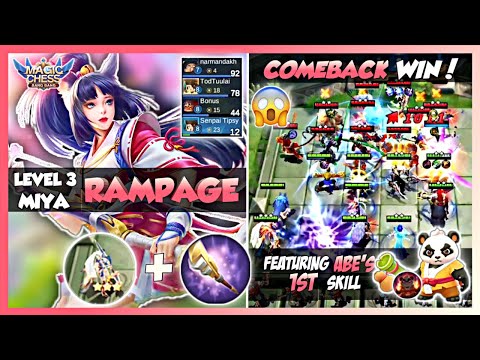 EPIC COMEBACK WIN FT. 3 STAR MIYA & FREYA AS MARKSMAN | MAGIC CHESS BEST SYNERGY | MLBB