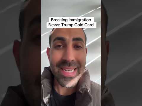 Breaking Immigration News: Trump Gold Card