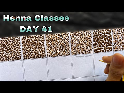 Tazaheen Henna Classes DAY 41 || Learn Detailed Henna with Tazaheen Henna Classes 2024