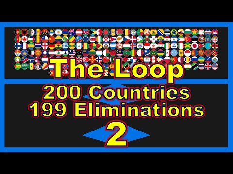 The Loop 200 countries 199 elimination #2  ~200 countries marble race #42~ | Marble Factory