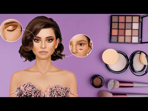 Asmr makeup girl animation #asmr #makeuptutorial