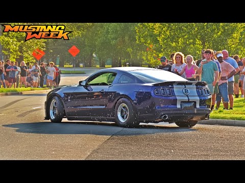 Mustang Week 2024 Kick-Off Party Pullouts, Full Sends, & Cops!!