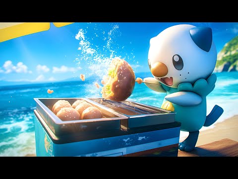 【ポケモン】【非公式】ミジュマルにたこ焼きを作らせたらカオスすぎた…