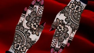 Simple Eid Mehndi Design || Floral Mehndi|| Front Hand Mehndi ||Easy Mehndi Design || Mehndi Designs