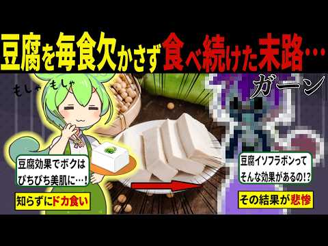 豆腐を毎日3丁食べ続けた者の末路がコチラ【ずんだもん＆ゆっくり解説】