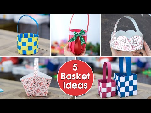 5 Easter Basket Ideas| DIY Paper Basket for Chocolates & Gifts