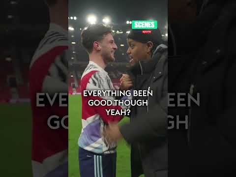 "Declan Rice learnt from the best!" 😅 | Chunkz chats to Rice after Man Utd 1-1 Arsenal