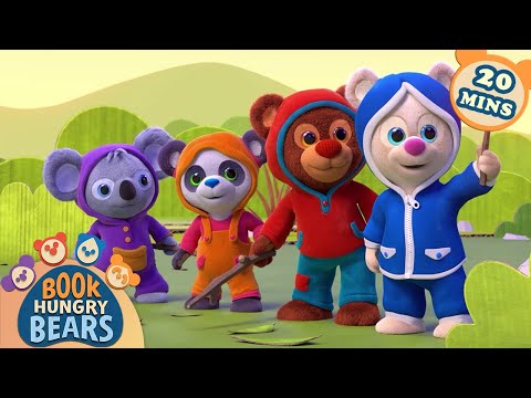 Melody’s Look-For-A-Book Stick | FULL EPISODES | Book Hungry Bears | 9 Story Kids