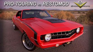 Which Is Better: Pro Touring, Resto Mod, Or Pro Street?  We look at popular Muscle Car Styles V8TV