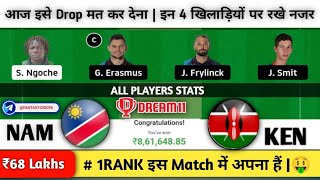 NAM vs KEN Dream11 Prediction | nam vs ken dream11 | ICC Men’s T20 World Cup | nam vs ken gl team |