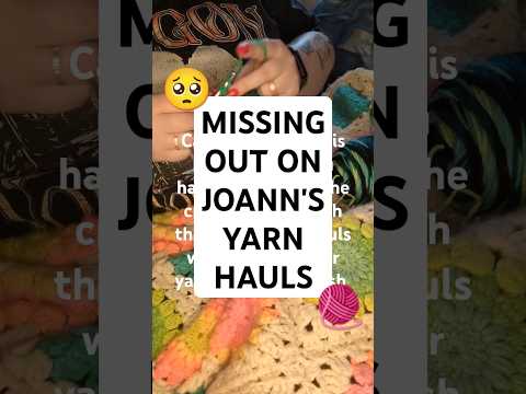 POV you're a Canadian crocheter watching all the JoAnn's yarn hauls #crocheteveryday #joanns #yarn