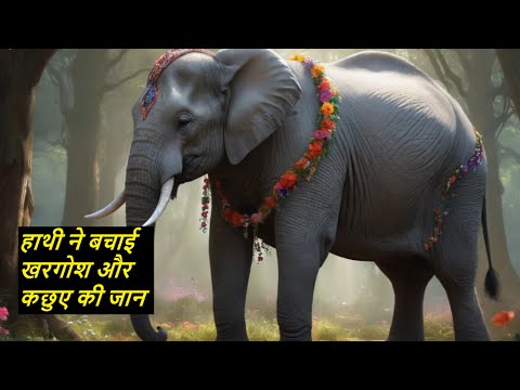 The Elephant Saves the Rabbit and Turtle | Kids Story #trending #viralvideo #youtubeshorts #ytshorts