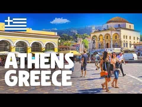 Athens, Greece — Walking Tour 4K 🇬🇷