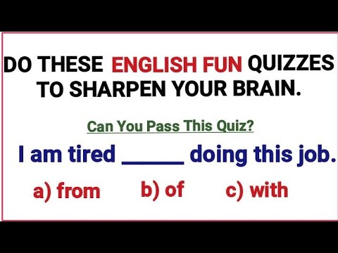 English Fun Quizzes That Will Sharpen Your Brain✍️Can you pass this test?