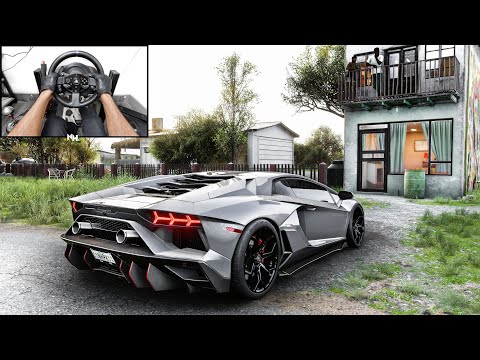 Lamborghini Aventador Ultimae | Forza Horizon 5 | Steering Wheel Gameplay