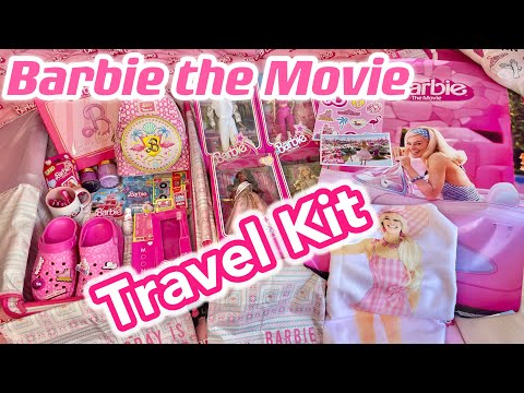 Barbie the Movie Travel Kit! BÉIS Pink Suitcase, Loungefly, Crocs, NYX Cosmetics and more!!!