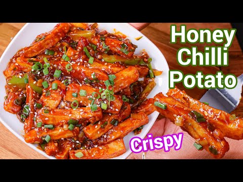 Honey Chilli Potato Recipe With Secret Sauce & Tips for Crispy Potatoes | Chilli Honey Potatoes