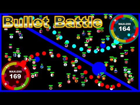 200 countries bullet battle ~200 countries marble race #28~ in Algodoo | Marble Factory