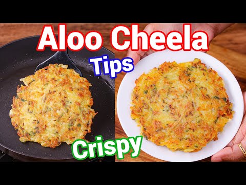 Crispy & Healthy Aloo Cheela Recipe with Tips & Tricks | Potato Pancake Recipe - Chatpata Desi Style