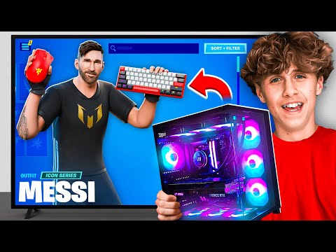 Upgrading My Little Brothers Fortnite Setup For 24 Hours!