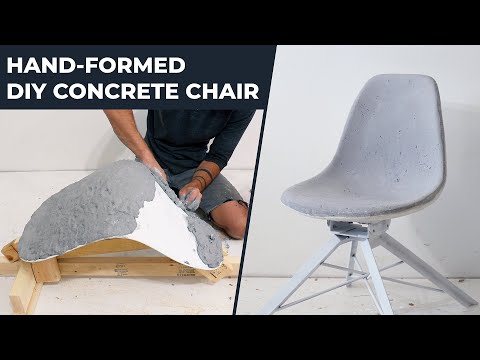 DIY Hand-Formed Concrete Chair