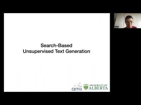 Search and Learning for Unsupervised Text Generation | AI Magazine