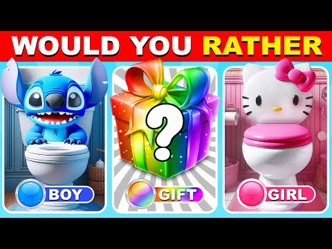 Would You Rather - Boy or Girl or Mystery Gift Edition ❤️💙🎁 Quiz Zone