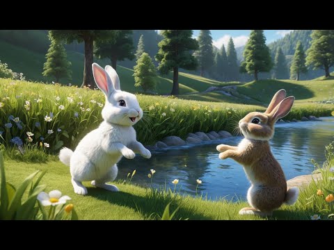 Five Little Bunnies Jumping on the Ground Rhyme Song | Popular Rhyme | Educational Kids Songs