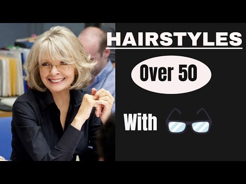 Hairstyles For Older Women Over 50 With Glasses#FashionWorldChannel