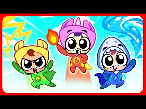 Pequeño Equipo de Superhéroes para Niños | Juego de Hermanos | Canciones Divertidas para Bebés