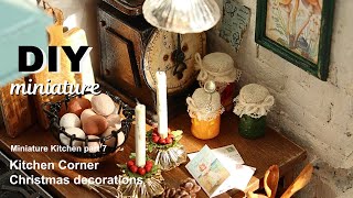 DIY Miniature Kitchen Corner | How to Make Miniature Kitchen Set | Miniature Kitchen (part 7)