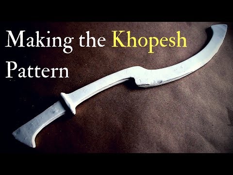 How I made the pattern for the Khopesh sword