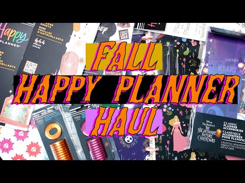 Fall Happy Planner Haul 🎃💀✨📚 #happyplanner