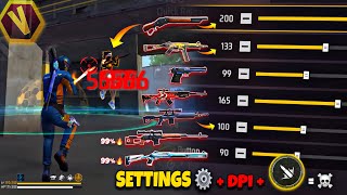 Free Fire Headshot setting 2025 ⚡️ Best Sensitivity Settings ⚙️| Sensitivity + HudSettings Free Fire