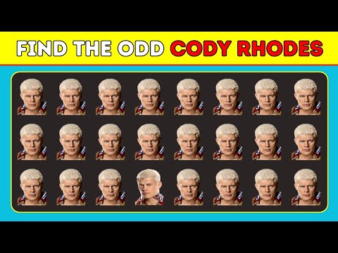 Are Your Eyes Good Enough? Find Odd Cody Rhodes 👀🤔