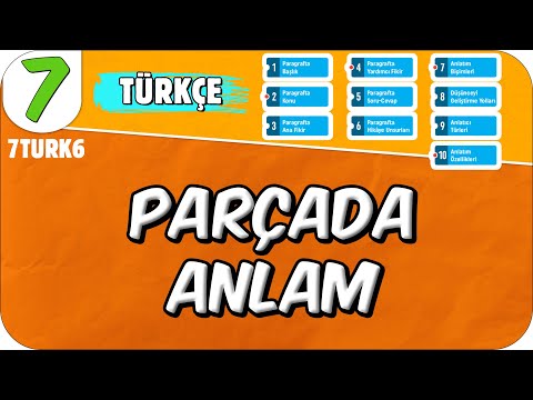 Parçada Anlam 📙 7TURK6 #2025