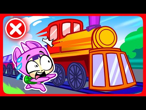 🚅🚨 En las aventuras en el tren ✅ Aprende reglas de seguridad para niños pequeños y bebés