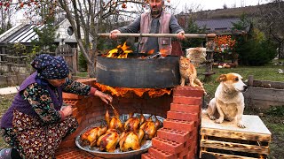 Stuffed Chicken Under the Iron Dome | Unique Cooking Method