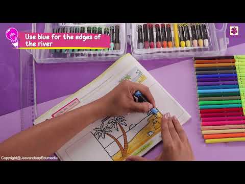 Landscape Beach | Step by Step Drawing Book 3 | Periwinkle