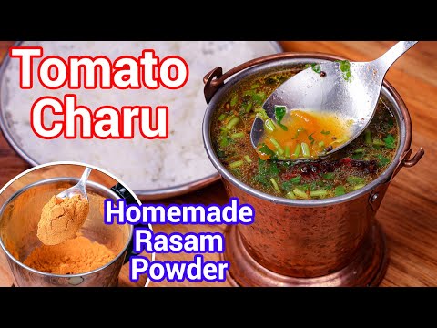 Immunity Booster Tomato Rasam - 2 In 1 Recipe | Tomato Charu Recipe - Soup & Rice Side Dish