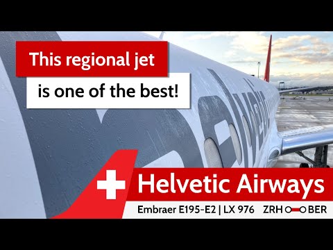 This jet is a great reason to fly SWISS/Helvetic | An Embraer 195-E2 flight from Zurich to Berlin