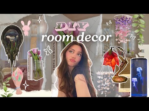 Making cute DIY room decor 🌷 7 cheap ideas for a Pinterest room ᡣ𐭩₊ ⊹