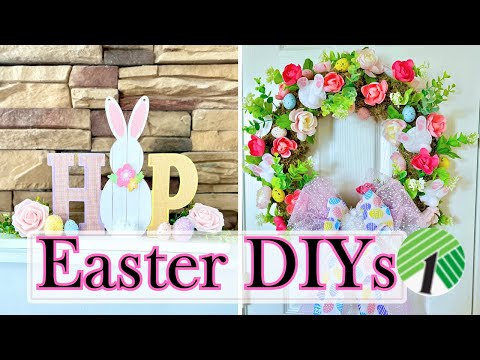 DIY Easter Decorations 🐇 | Dollar Tree Easter DIYs | Easter DIYs