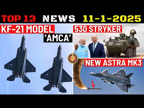 Indian Defence Updates : KF-21 Model For AMCA,530 Stryker Order,Astra MK3 New Variant,1st Su-57 Deal