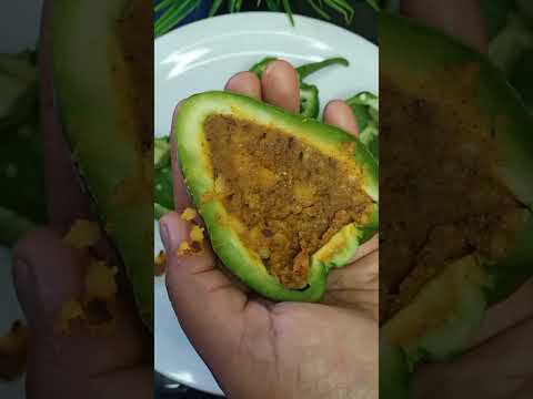 stuffed capsicum..#shortvideo #shorts #capsicumsabzi #stuffedcapsicumrecipe